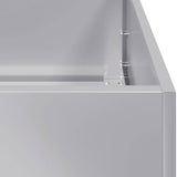 Planter 200x40x40 cm Galvanised Steel 860687