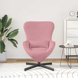 Egg Chair Pink 63 x 73 x 90 cm Velvet 42002760