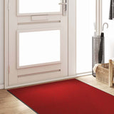Doormat Other Red and Black 120 x 400 cm Polyamide and PVC 4100728