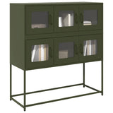 Sideboard Olive Green 100.5x39x107 cm Cold-rolled Steel 853426