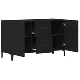 Sideboard Black Oak 100 x 36 x 60 cm Engineered Wood 862762