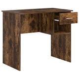 Desk with Drawer Smoked Oak 90 x 49 x 75 cm Engineered Wood 869270