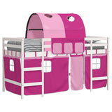Kids' Loft Bed with Tunnel without Mattress Pink 90x200cm 3206996