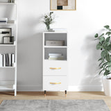 Sideboard High Gloss White 34.5x34x90 cm Engineered Wood 828646