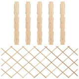Trellis Fences 5 pcs Solid Firwood 180x80 cm 316422