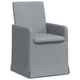 Dining Chairs 2 pcs Light grey 57 x 67 x 95 cm Fabric 42017903