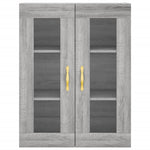 Highboard Grey Sonoma 69.5x34x180 cm Engineered Wood 3198327