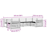Outdoor Sofa Set 6 pcs Natural 3374024