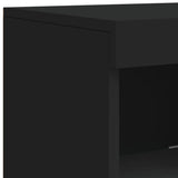 Sideboard Black Engineered wood, glass 41 x 37 x 100 cm Sideboard 836645