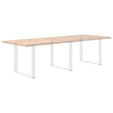 Dining Table Legs U-Shaped 3 pcs White 80x cm Steel 4013205