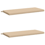 2-Piece Bench Cushions SOEST 2 pcs 100% Polyester Cream 949335