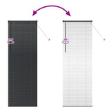 Venetian Blinds Height Adjustable Black 220 x 70 cm Aluminium 42006166
