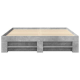 Bed Frame without Mattress Concrete Grey 160x200cm Engineered Wood 3295460