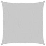 Sun Shade Sail Light Grey 4x4 m 100% Polyester Oxford 4000403