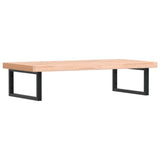 Basin Shelf Wall Mounted Steel and Solid Wood Beech 3302437