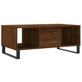 Coffee Table Brown Oak 90x50x36.5 cm Engineered Wood 830603