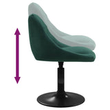Bar Stool Dark Green Velvet 335319