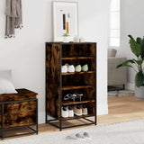 Shoe Rack Smoked Oak 48x38x97.5 cm Engineered Wood 849206