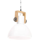 Industrial Hanging Lamp 25 W White Round 30 cm E27 320539