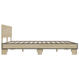 Bed Frame without Mattress Sonoma Oak 180x200 cm Super King 3280178