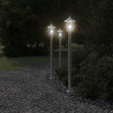 Outdoor Floor Lamp Silver 120 cm Stainless Steel 4006383