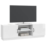TV Cabinet High Gloss White 150 x 31 x 47 cm Engineered Wood 895379
