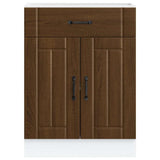 Kitchen Base Cabinet Lucca Brown Oak Engineered Wood 853734