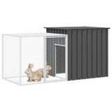 Rabbit Cage Anthracite 200x91x100 cm Galvanised Steel 3155527