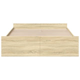 Bed Frame Sonoma Oak Engineered wood King Storage Bed Frame 3280288