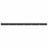 Raised Garden Bed Anthracite 600 x 80 x 24 cm cold-rolled steel 8006532