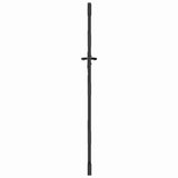 Garden Gate with Lock Black 85 x 175 cm Powder-coated steel 42015862