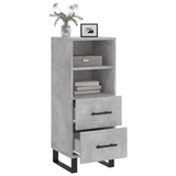 Sideboard Concrete Grey 34.5x34x90 cm Engineered Wood 828696