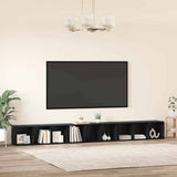 TV Cabinet Set 3 pcs Black Oak 37 x 35 x 107 cm Engineered Wood 3393553