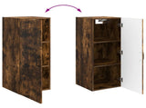 Wall-Mounted Cabinet Smoked Oak 33 x 34.5 x 90 cm 898590
