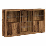 LED Sideboard Old Wood 181.5 x 37 x 100 cm Engineered Wood 3333125