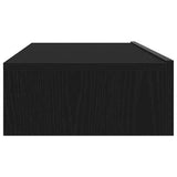 TV Cabinets with LED Lights 2 pcs Black Oak 60x35x15.5 cm 862033
