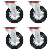 Swivel Casters 4 pcs 160 mm 143451