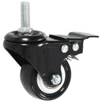 12 pcs Swivel Casters with Brakes 50 mm 277932