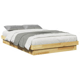 Bed Frame without Mattress 120x190 cm Small Double Solid Wood Oak 3315737