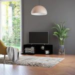 TV Cabinet Black 120x34x37 cm Engineered Wood 801153