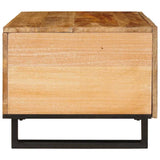 Coffee Table Natural 80 x 50 x 40 cm Solid Mango Wood 4018049