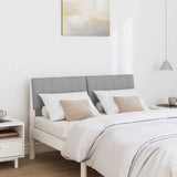 Upholstered Headboard Light Grey 120 cm Solid Pine Wood 879243