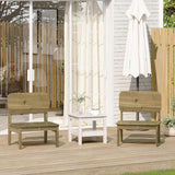 Garden Chairs 2 pcs 60x52.5x72 cm Impregnated Wood Pine 859326