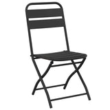 Garden Folding Chair Folding 2 pcs Anthracite 42 x 52 x82cm 42002942