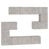 Wall-mounted TV Cabinet Concrete Grey Engineered Wood 3114585