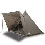 Family Tent Tipi 6-Person Brown Waterproof 4009443
