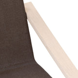 Relaxing Chair Dark Brown Fabric 351056