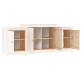 Sideboard White 164x37x68 cm Solid Wood Pine 821493