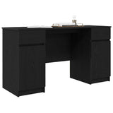Desk Black oak Engineered wood 140 x 49 x 76 cm 3328508