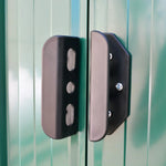 Garden Storage Shed Green Metal 257x205x178 cm 42910